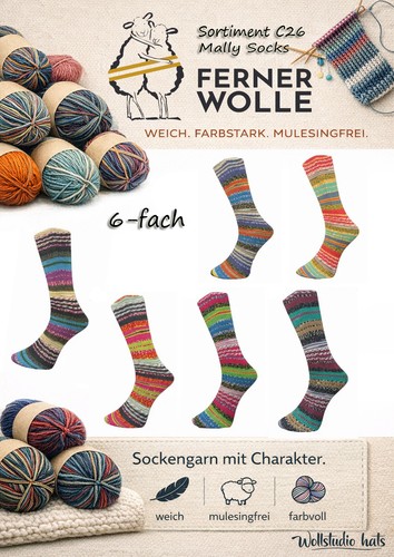 Ferner wolle mally socks c26 - ferner,