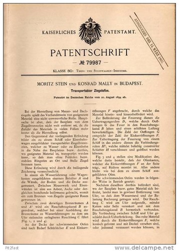 Original patentschrift m - original,
